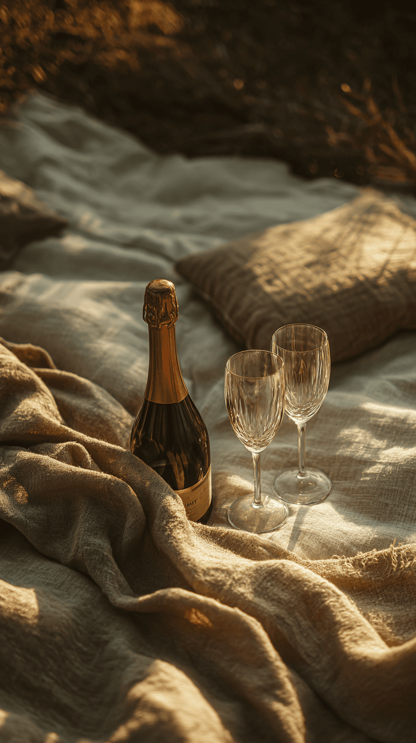 Apéro au coucher du soleil - Version romantique